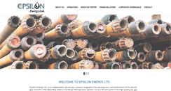 Desktop Screenshot of epsilonenergyltd.com