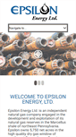 Mobile Screenshot of epsilonenergyltd.com